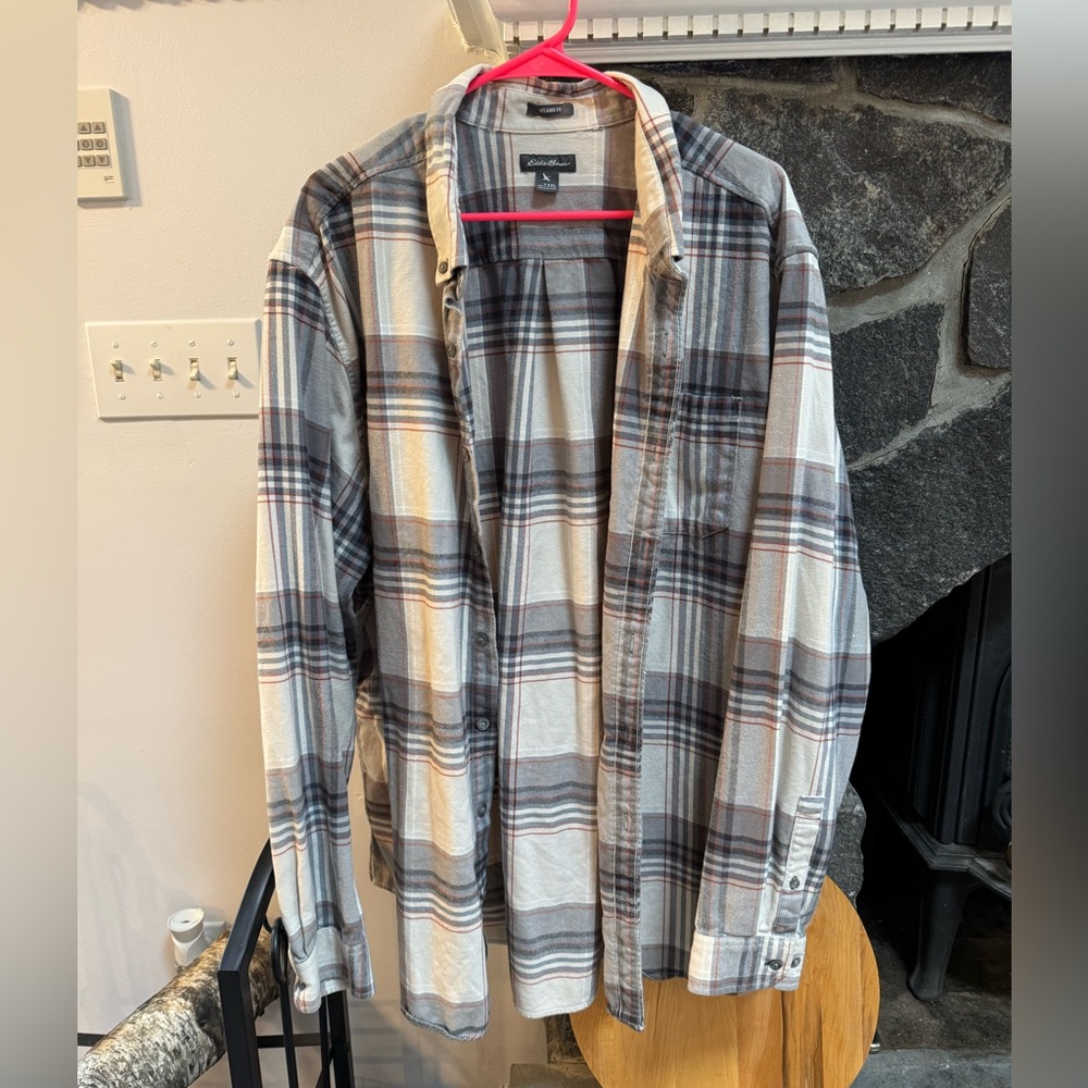 Eddie Bauer Flannel shirt lot of 2